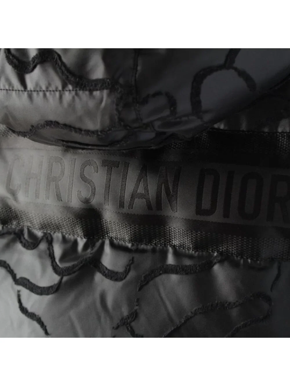 Dior Cropped Insulation Hood Puffer Jacket Black XS